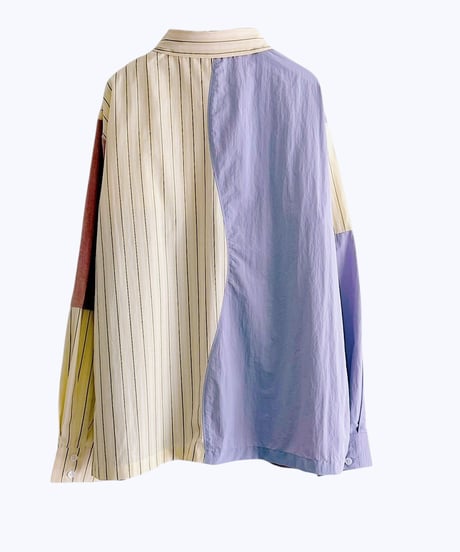 【HCAE】 MIXD PANEL SHIRT　E26A0030