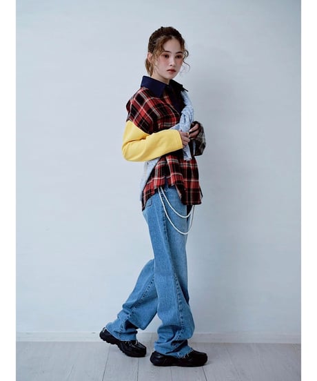 HCAE│ PANELED CHECK PULLOVER