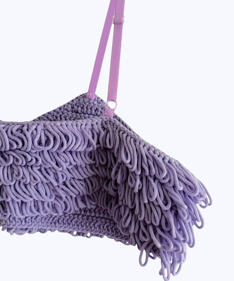 【HCAE】  LOOP KNIT BUSTIER  E26A0032