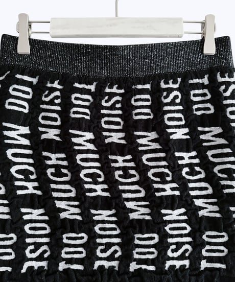 【HCAE】  REVERSIBLE LOGO JACQUARD SKIRT   E26A0039