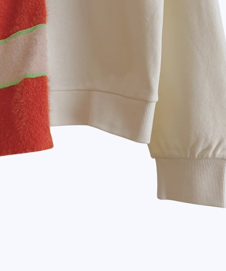 【HCAE】MIXD FABRIC SWEAT SHIRT    E26A0041