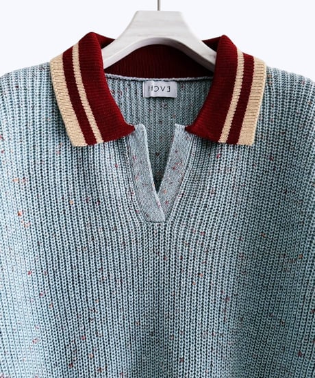 【HCAE】  NEP KNIT PULLIVER  E26A0042