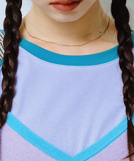 【HCAE】 CONTRAST KNIT CAMISOLE　E27S0013