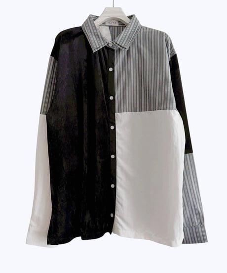 【HCAE】 MIXD PANEL SHIRT　E26A0030