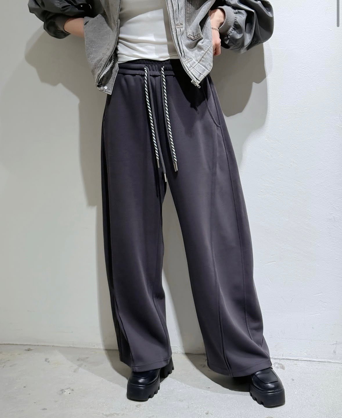 あやまま様用 ダブルコードスウェットパンツ ベージュ Pauline Bleu