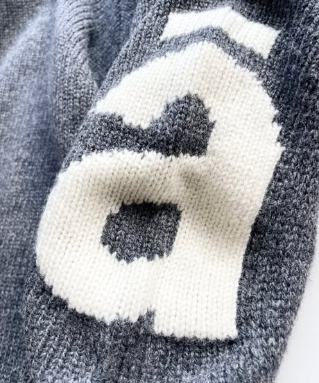ANTHOM│ 異素材切替ローゲージKNIT　A41540