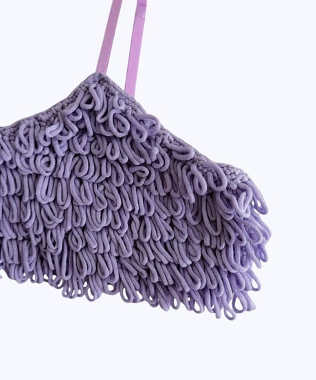 【HCAE】  LOOP KNIT BUSTIER  E26A0032