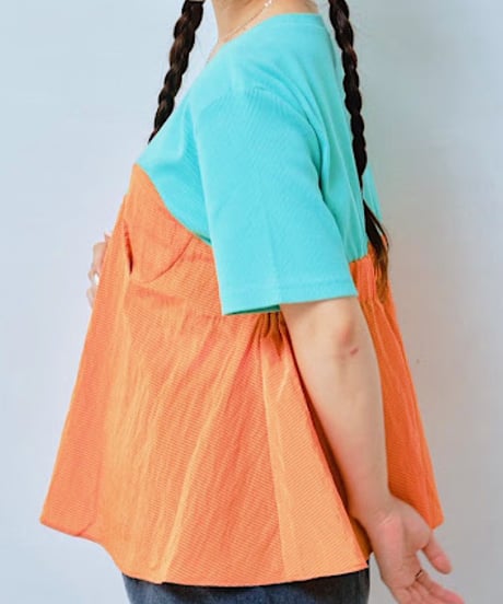 【HCAE】 BUSTIER LAYERED TOP　E27S0016