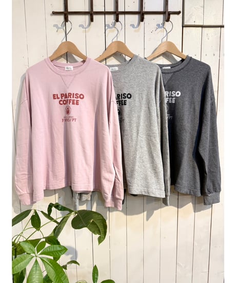 NATURAL LAUNDRY│ミニ裏毛コーヒープリントプルオーバー
