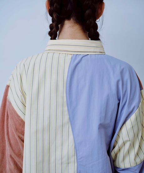 【HCAE】 MIXD PANEL SHIRT　E26A0030