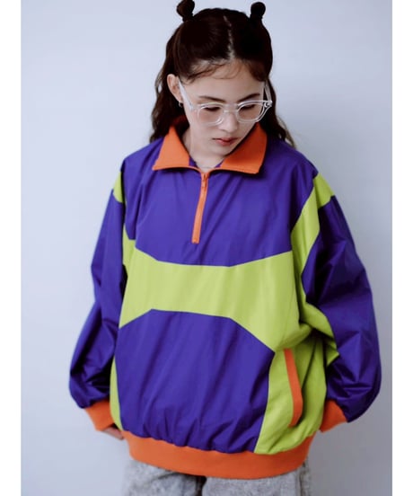 【HCAE】  HALF ZIP TRACK JACKET   E26A0035