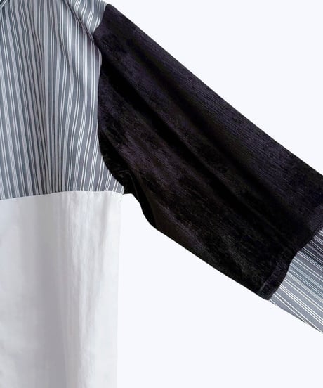 【HCAE】 MIXD PANEL SHIRT　E26A0030