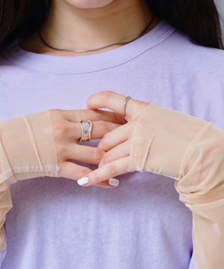 【HCAE】 COLOR CUFF L/S TEE　E27S0005