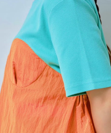 【HCAE】 BUSTIER LAYERED TOP　E27S0016