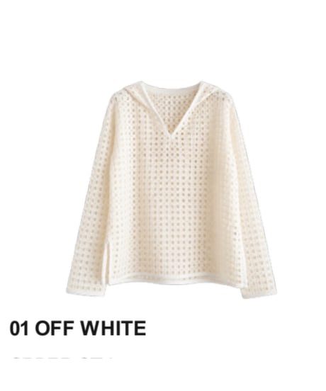 【HCAE】 LACE HOODIE　E27S0007