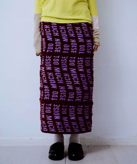 【HCAE】  REVERSIBLE LOGO JACQUARD SKIRT   E26A0039