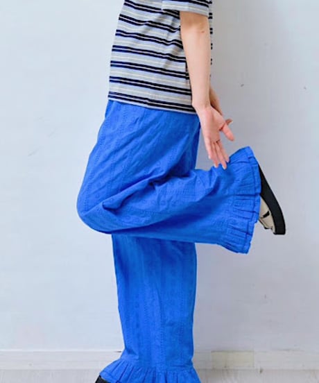 【HCAE】 CUTWORK LACE FRILL PANTS　E27S0004
