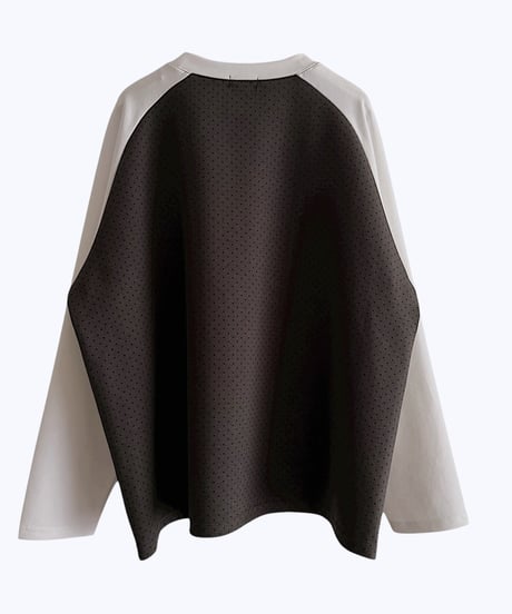 【HCAE】 DOT RAGLAN TOP  E26A0033