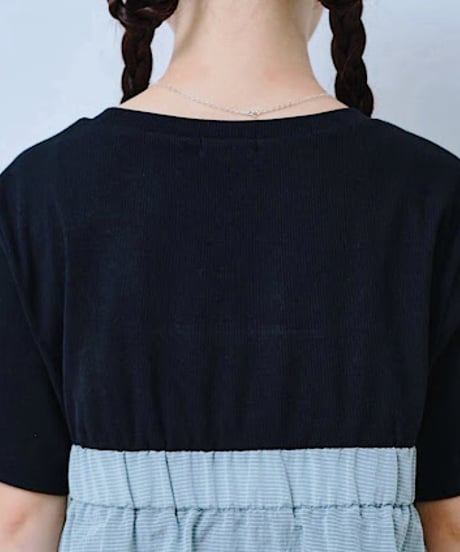 【HCAE】 BUSTIER LAYERED TOP　E27S0016