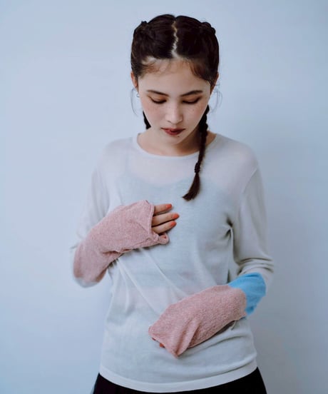 【HCAE】 COLOR CUFF KNIT TOP  E26A0036