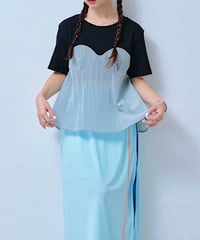 【HCAE】 BUSTIER LAYERED TOP　E27S0016