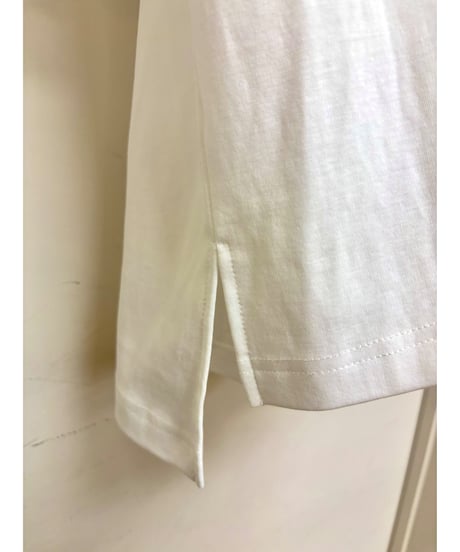Paulinebleu｜ 異素材ミックスTシャツ