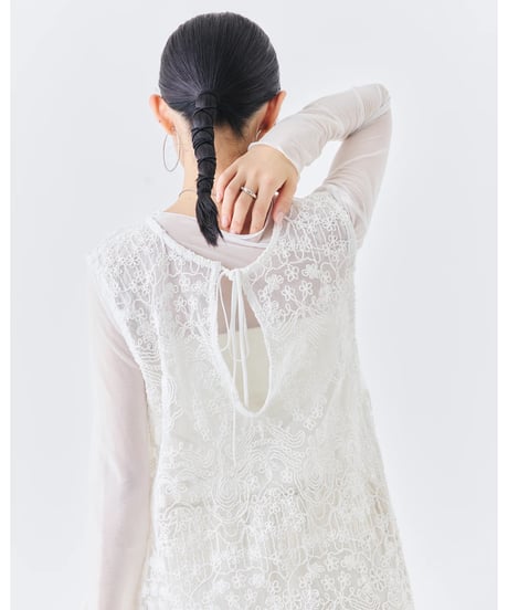 TORAZZO DONNA │  立体コード刺繍レースワンピース