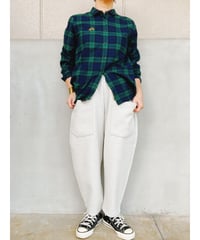 NATURAL LAUNDRY│ショート丈Wリングワイドテーパードパンツ