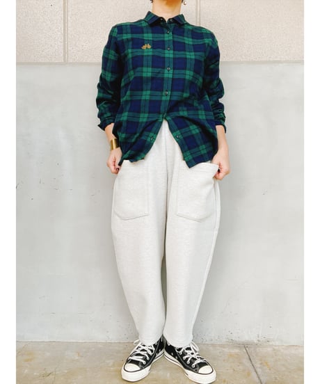NATURAL LAUNDRY│ショート丈Wリングワイドテーパードパンツ