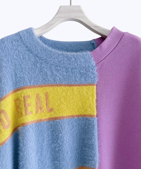 【HCAE】MIXD FABRIC SWEAT SHIRT    E26A0041
