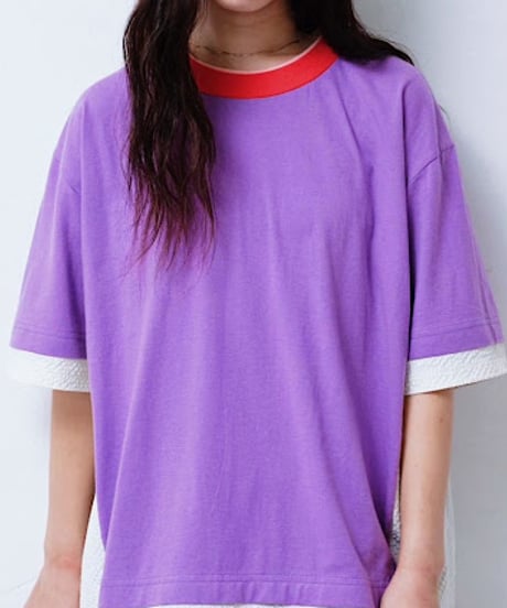 【HCAE】 LAYERED COLLAR COMBINATION TOP　E27S0017