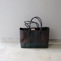 【プラスチック】 オアハカン L38ブロックチェックトート