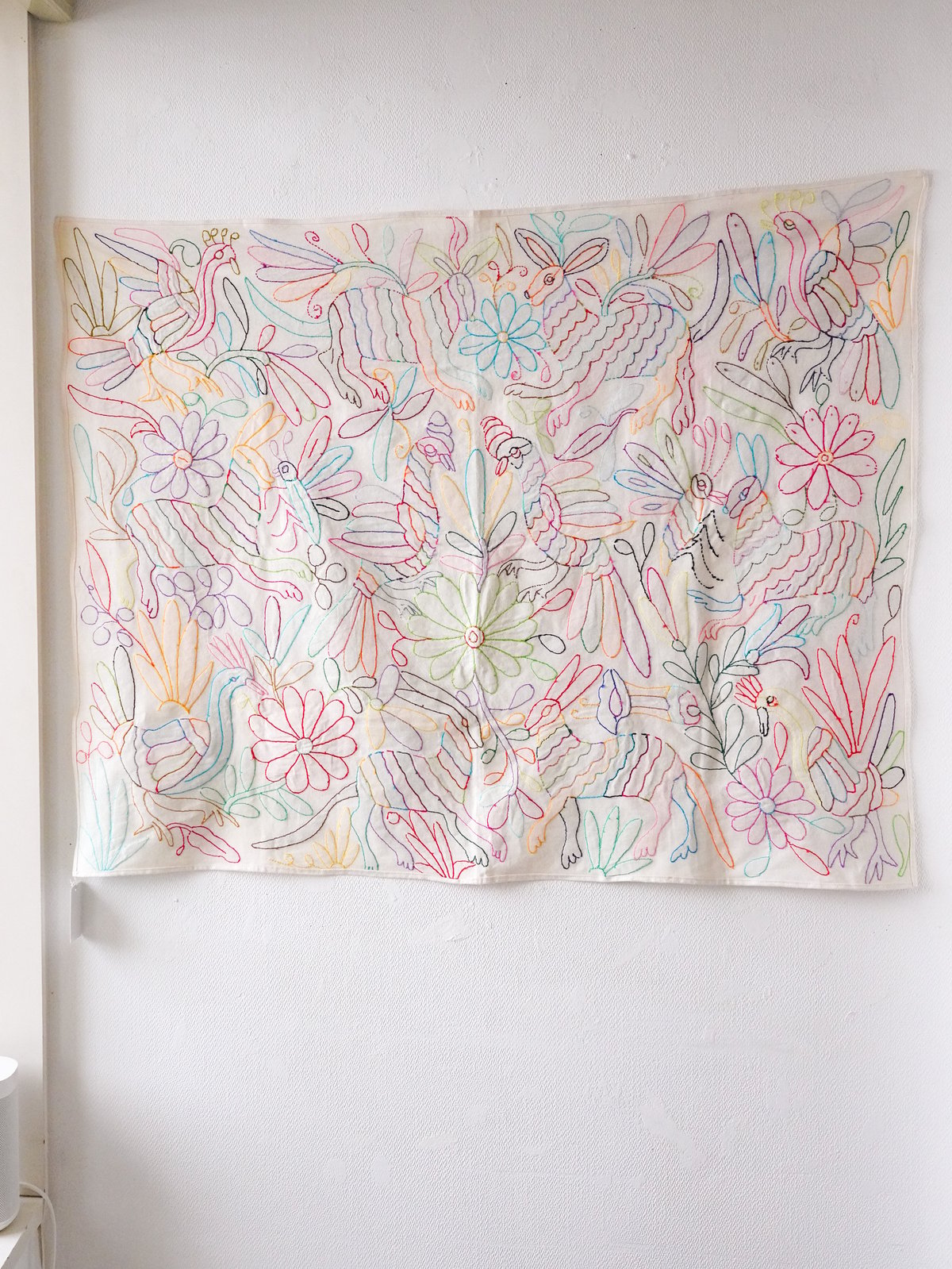 テナンゴ刺繍】 テーブルクロス 70x95cm マルチカラー | Diminutivo