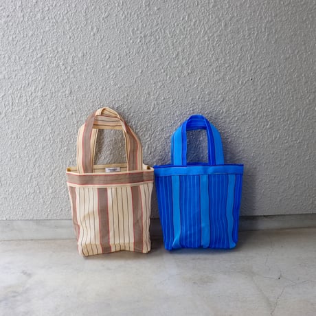 【メッシュ】 メルカードトート S マルチカラー ブルー系・ベージュ系 COMB.1