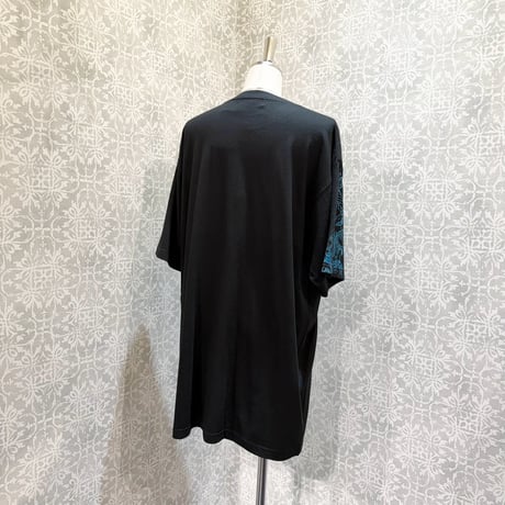 【h.NAOTO】10 Element Tribal Gradation T-SH/CNF37-T013 BK-BL/XXL