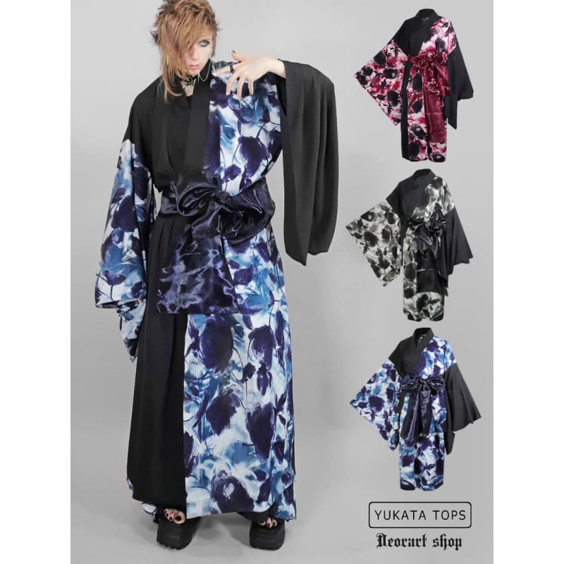 Deorart】Grunge Rose 帯付 浴衣トッパー [着物・和装・YUKATA]（D