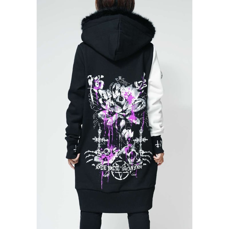 SEXPOTReVeNGe】Reverse Skull Long Zip Parka 鬼蓮【