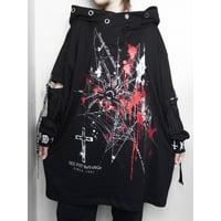 【SEXPOTReVeNGe】Design Hood Bondage Washer Cutsew 蜘蛛の糸【SA681590】