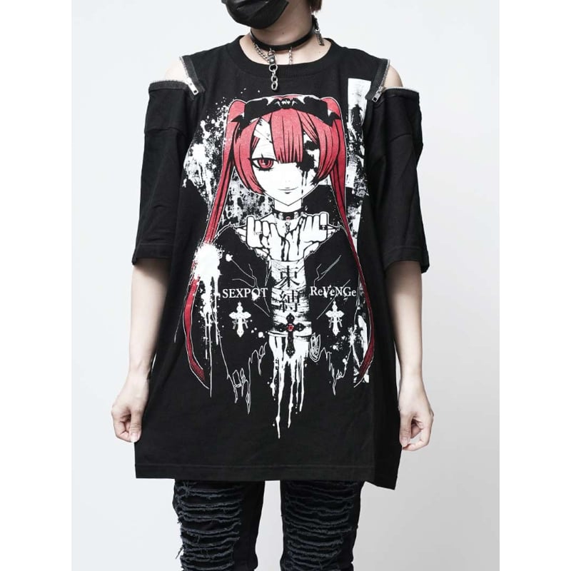 SEXPOTReVeNGe】Shoulder Zip Original Cutsew 束縛【