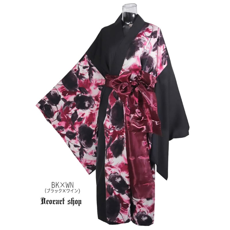 Deorart】Grunge Rose 帯付 浴衣トッパー [着物・和装・YUKATA]（D