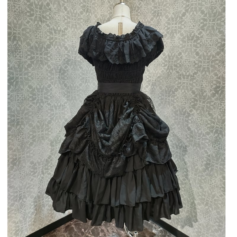 アトリエピエロ Ruined castle dress黒 ATELIER-PIERROT】Ruined Castle Dress/TOP3060 |