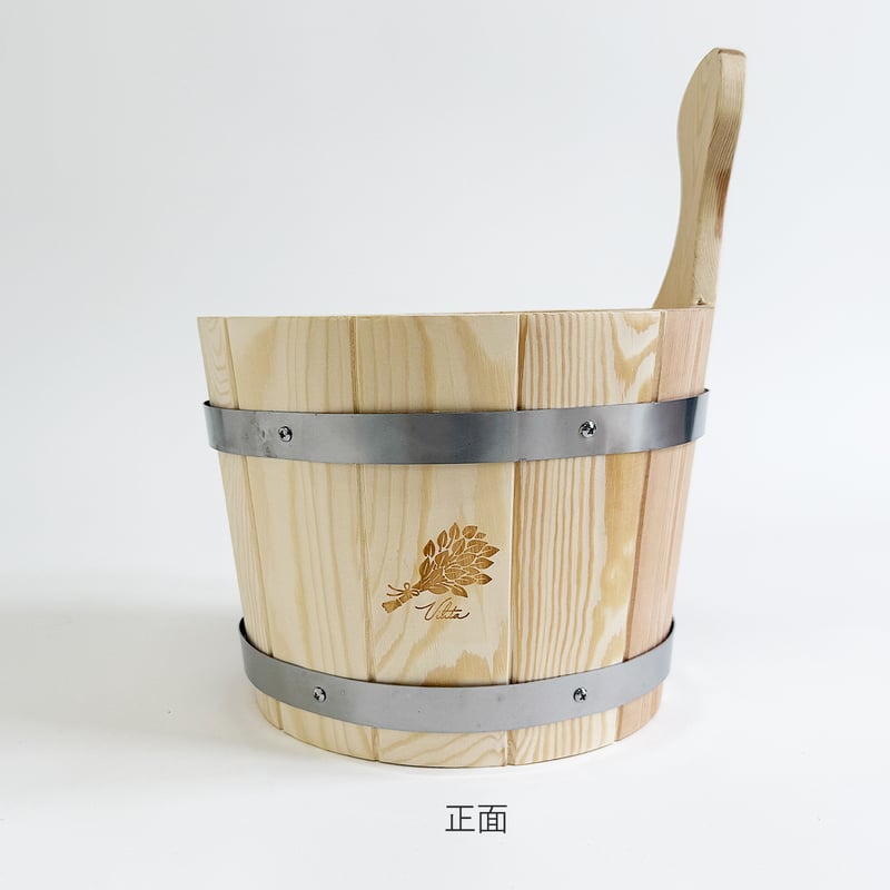 サウナバケツ ＆ ラドル セット 木製（ロウリュ用 ひしゃく） | 雑貨屋