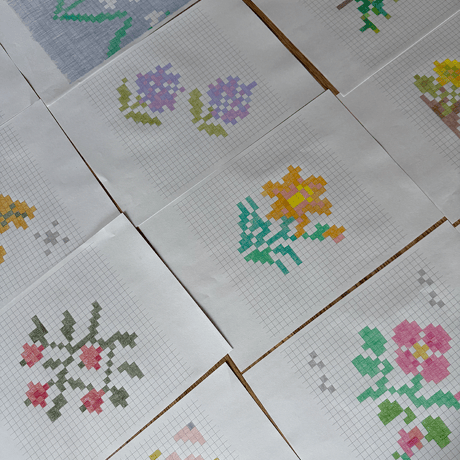2027 salviaカレンダー／12ヶ月の草花図案帖