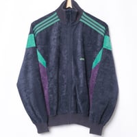 80s Vintage adidas Ventex Track Jacket Model Challenger Navy × Green