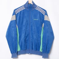 80s Vintage adidas Ventex Track Jacket Model Challenger Blue × Green (Made in France)