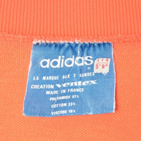 70s Vintage adidas Ventex Track Jacket Orange × Navy (Made in France)