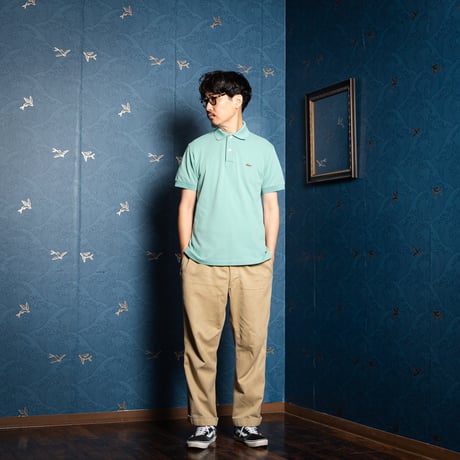 70s LACOSTE Polo Light Green（Made in France）