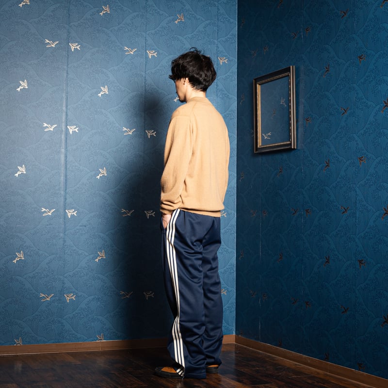70-80s Vintage adidas Ventex Track Trousers Nav