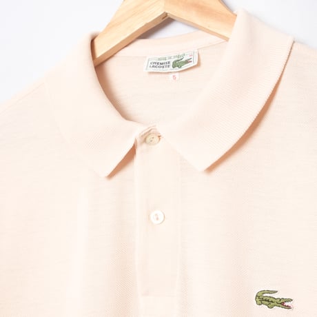 70s LACOSTE Polo Light Pink（Made in France）