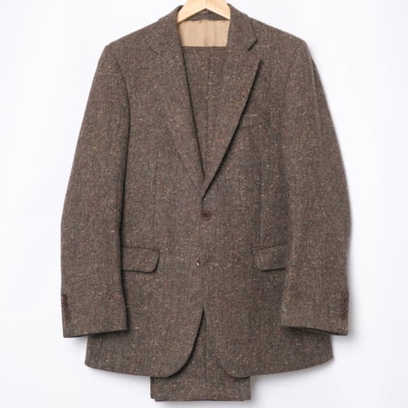 90-00s JOHN HANLY Tweed Suit (Made in England)